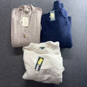 NWT Target Sweater Bundle Universal Thread Cardigan Wild Fable Pullovers Set 3